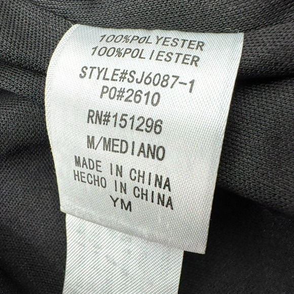 THE SANG Women's Medium Black Gold Floral Sequined Open Front Lined Jacket Party - Picture 5 of 9